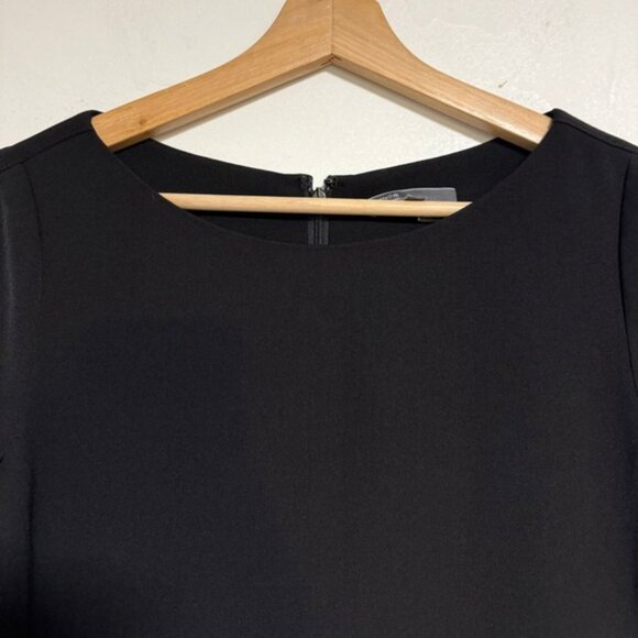 Vince Black 3/4 Sleeve Shift Dress Women’s Size 4 - Picture 3 of 11